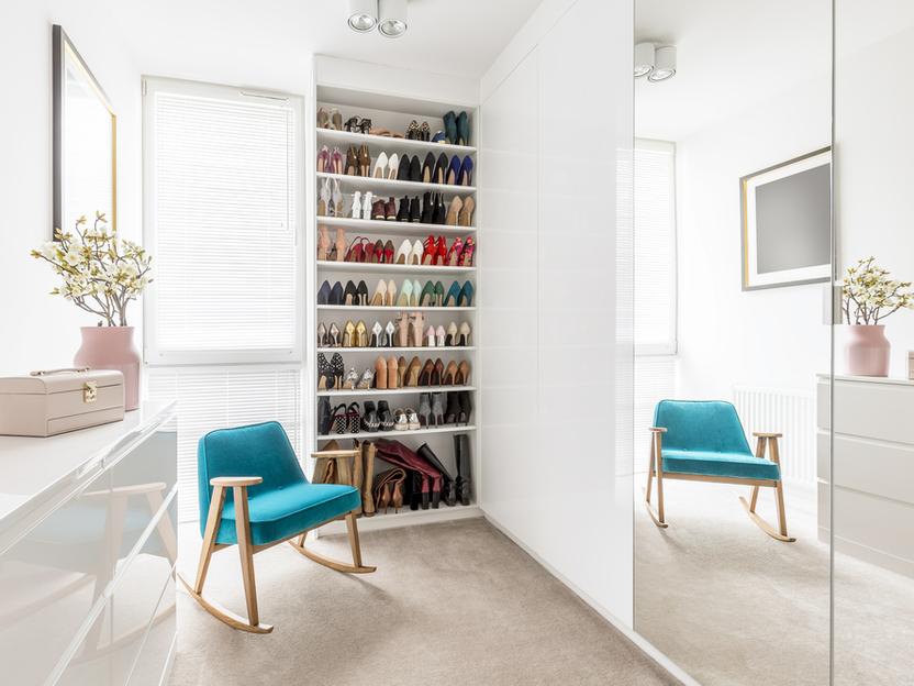 Schuhschrank offen